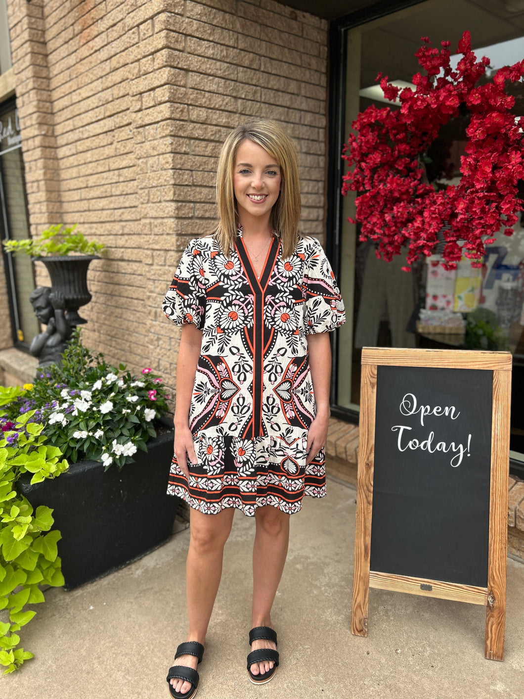 Lauren Puff Sleeve Dress