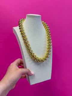 Circle Bauble Ball Necklace - Gold