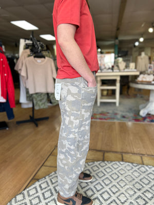 Camo Barrel Jeans