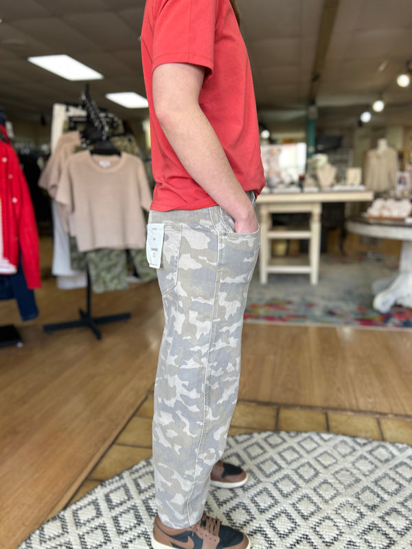 Camo Barrel Jeans