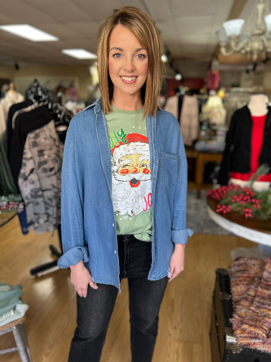 The Oliva Denim Top