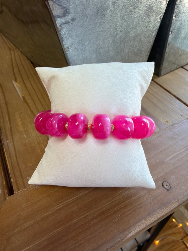 Pink Beaded bracelet