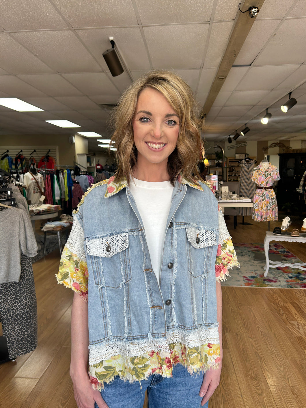 Faith Denim Top