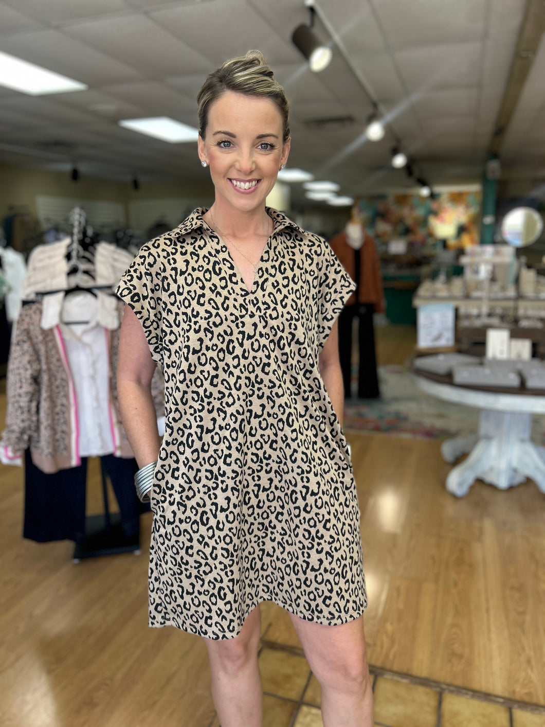 Everly Leopard Dress