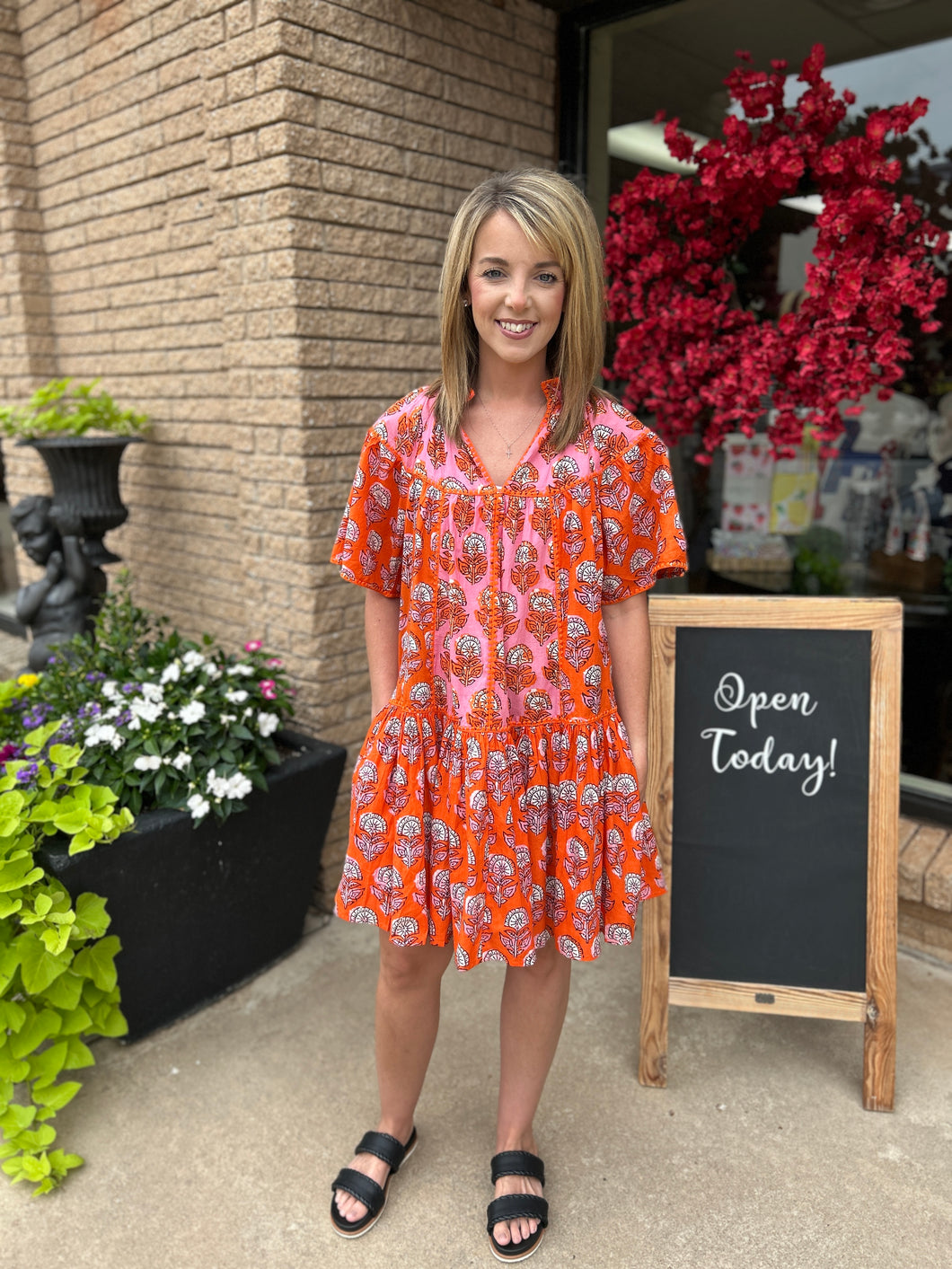 Ivy Jane Patched Print Dress