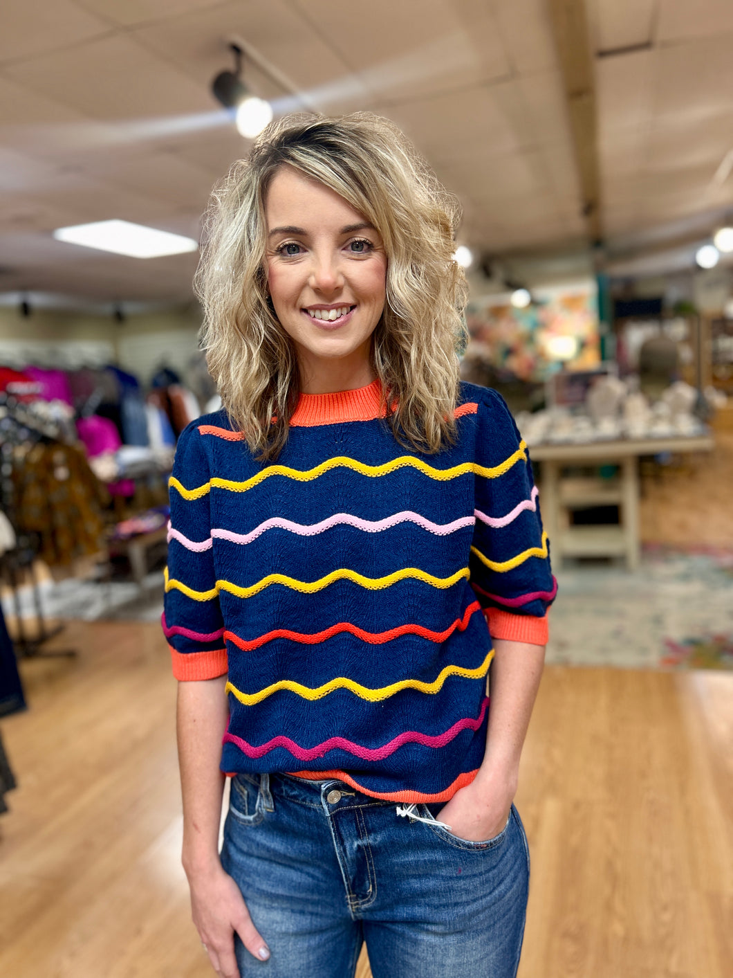 THML Blue Stripe Sweater