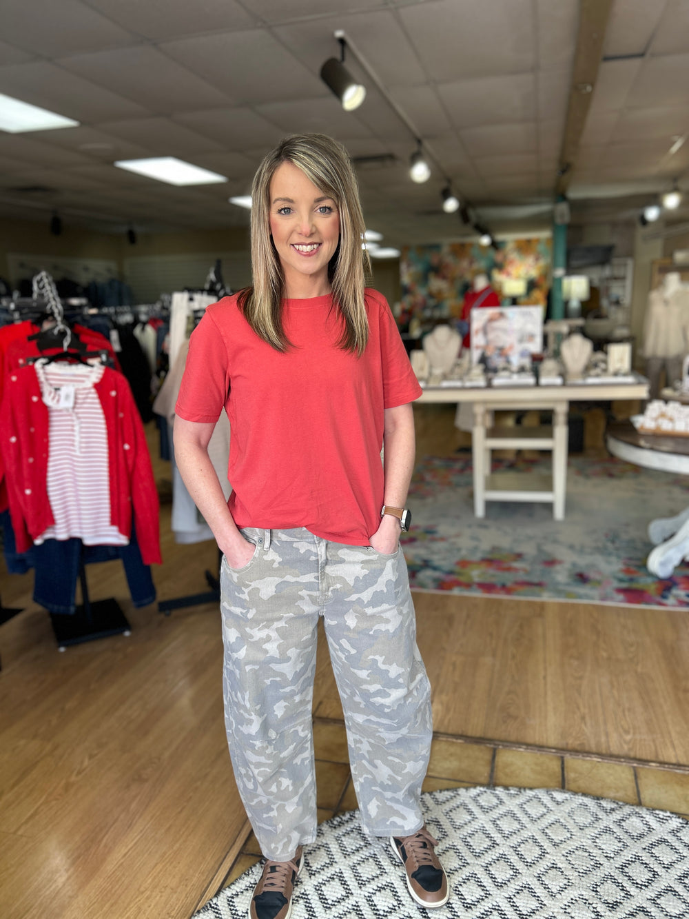 Camo Barrel Jeans