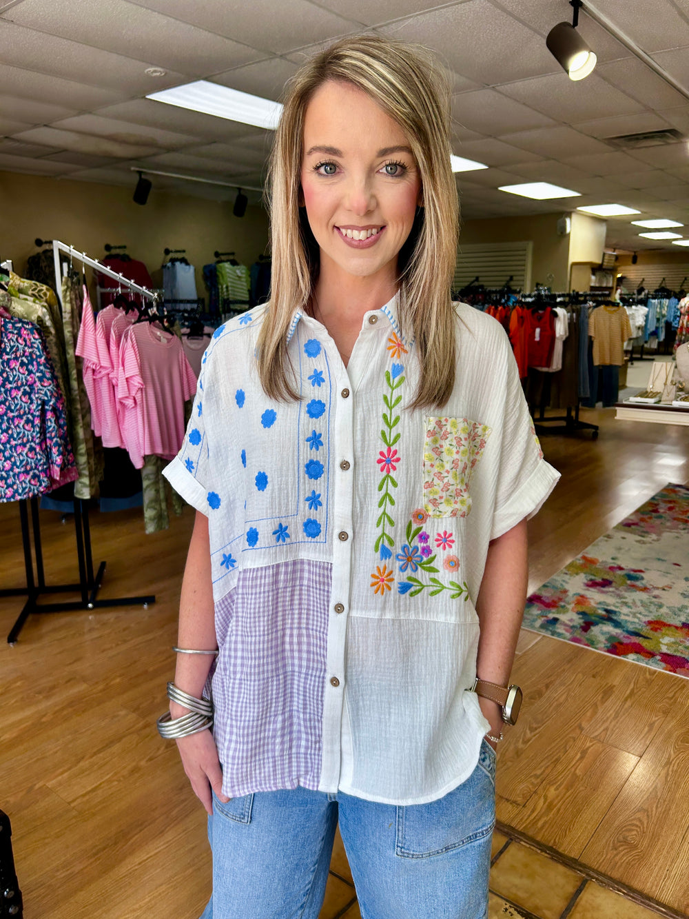 Jenny Embroidered Top