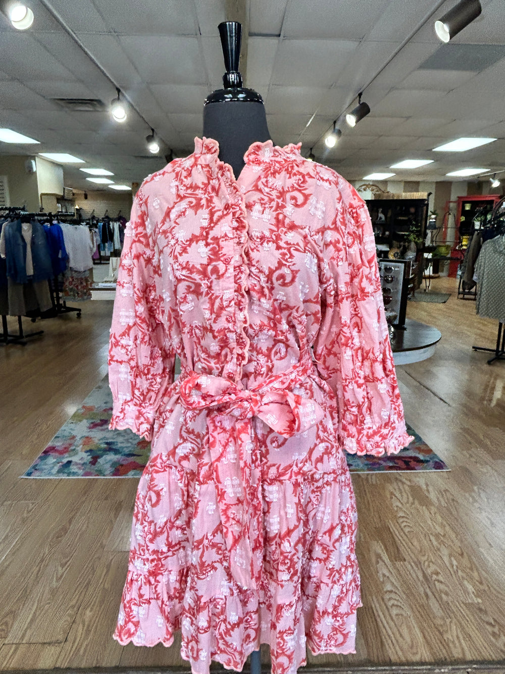 Uncle Frank Coral Paisley Dress