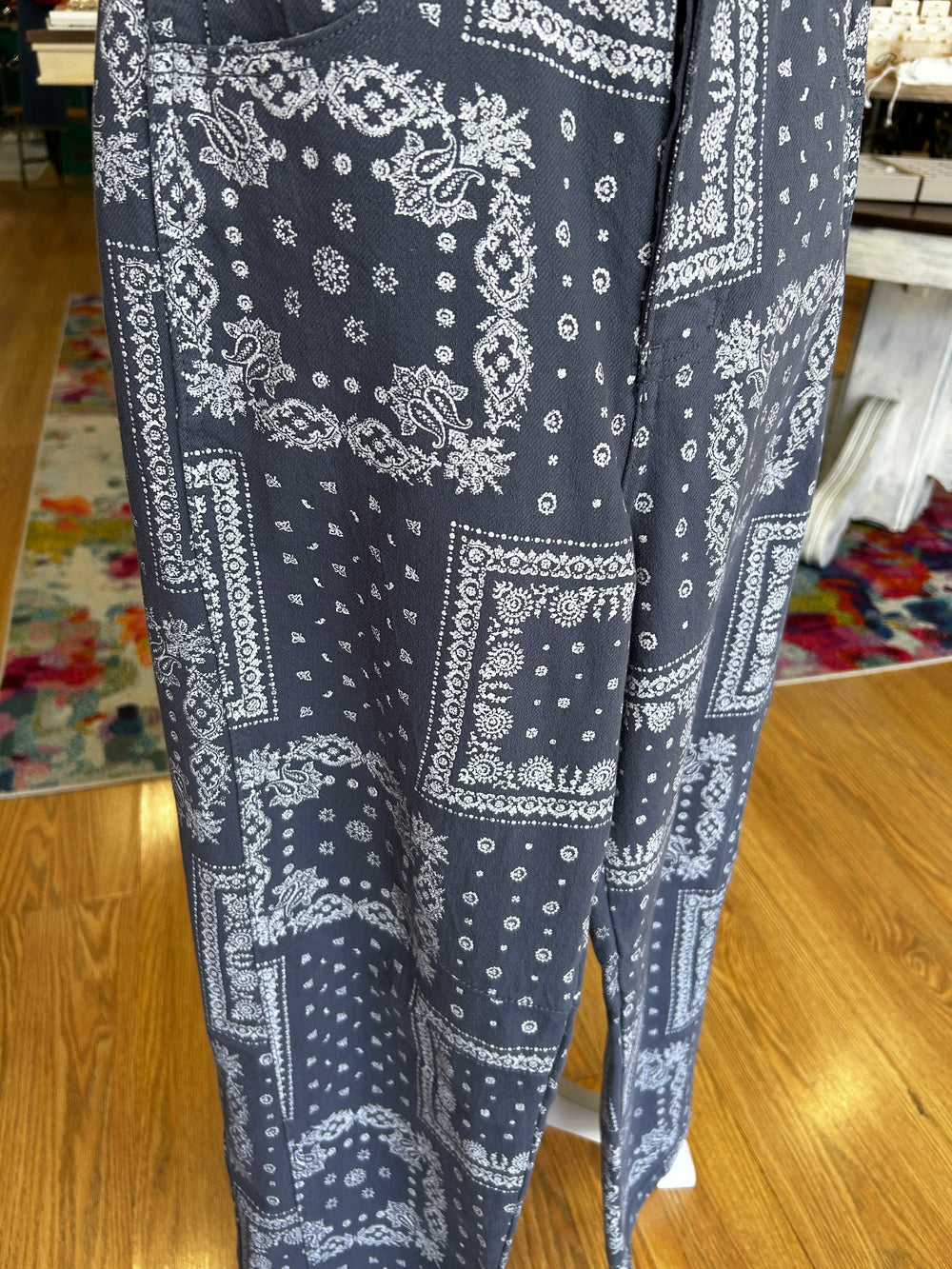 Blue Bandana Pants