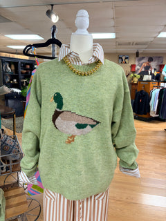 Matcha Duck Sweater