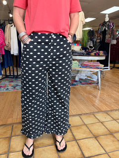 Black and White Polka Dot Pant