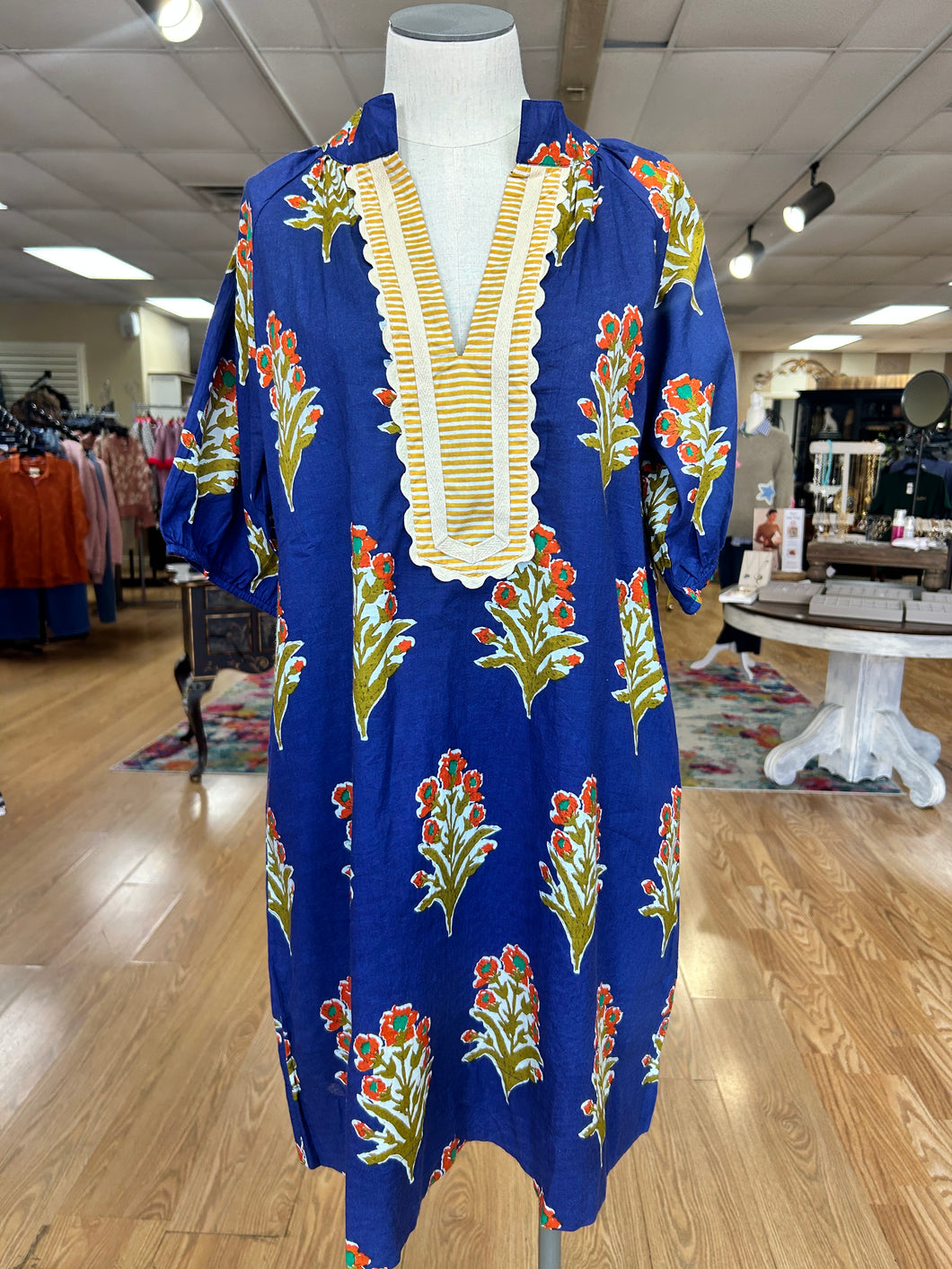 THML Floral V- Neck Dress