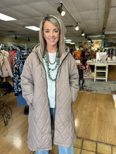 Load image into Gallery viewer, Long Puffer Jacket- mushroom
