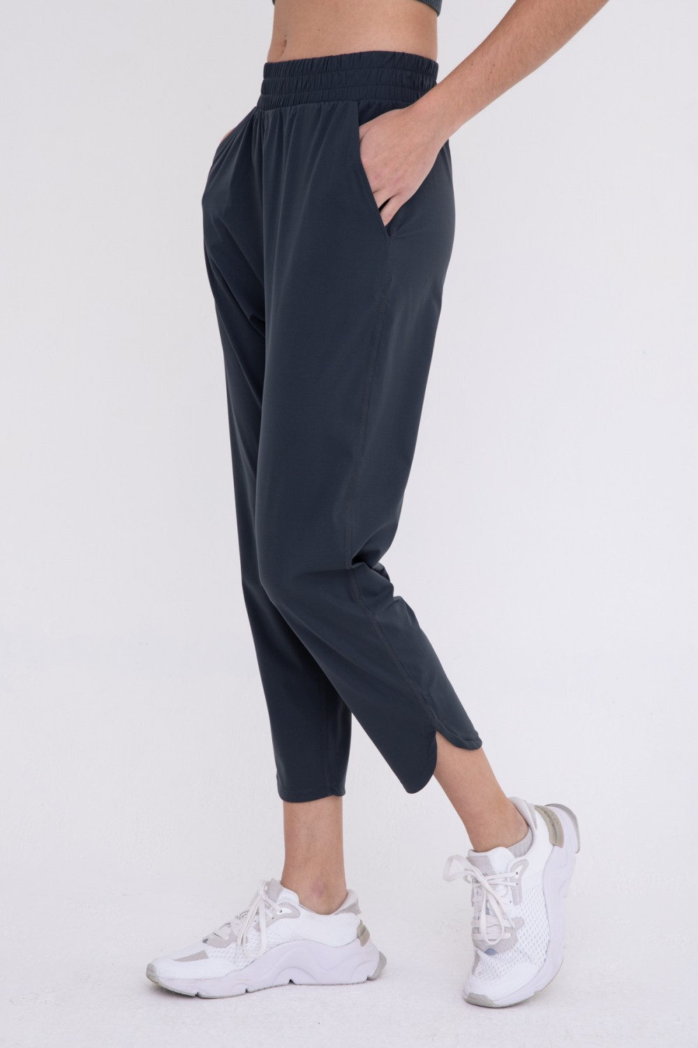 Tulip Hem Joggers- Charcoal